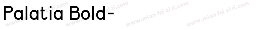 Palatia Bold字体转换